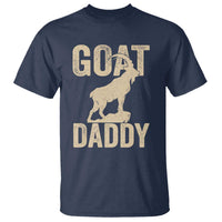 Goat Daddy T Shirt Funny Goat Father Vintage