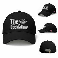 The Dockfather Baseball Cap Funny Boat Captain Dad Boating Humor Father's Day