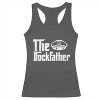 The Dockfather Racerback Tank Top Funny Boat Captain Dad Boating Humor Father's Day