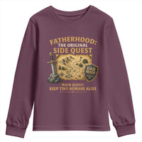 RPG Dad Youth Sweatshirt Fatherhood The Original Side Quest Dad Mode D20 Tabletop Games