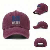 Blue Collar Daddy Dirty Hands Busy Nights Washed Cotton Baseball Cap Funny Father's Day Gifts