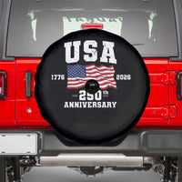 250th Anniversary USA 4th of July America US Flag Patriotic Spare Tire Cover