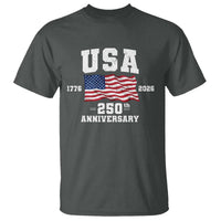 250th Anniversary USA 4th of July America US Flag Patriotic T Shirt