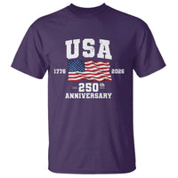 250th Anniversary USA 4th of July America US Flag Patriotic T Shirt