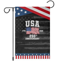250th Anniversary USA 4th of July America US Flag Patriotic Patriotic Garden Flag