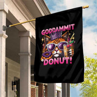 Funny Goddammit Cat Princess Meme Garden Flag Cartoon Style