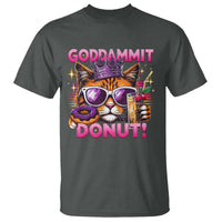 Funny Goddammit Cat Princess Meme T Shirt Cartoon Style