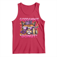 Funny Goddammit Cat Princess Meme Tank Top Cartoon Style
