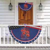 Remember And Honor Memorial Day Patriotic Fan Flag Red Poppy Flowers