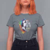 Funny Soccer T Shirt For Women My Goal Is To Deny Yours Distressed Goalkeeper Football - Wonder Print Shop
