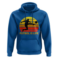 Funny Football Hoodie Futbol Is Life Vintage Soccer Lover - Wonder Print Shop