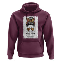 Funny Aunt Hoodie Love Spoil Give Them Back Auntie Life Messy Bun - Wonder Print Shop