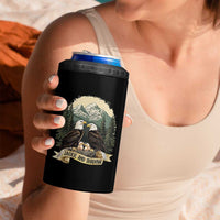 Funny Jackie And Shadow Eagle Family Matching 4 in 1 Can Cooler Tumbler Eagle Lover - Wonder Print Shop