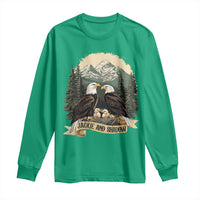 Funny Jackie And Shadow Eagle Family Matching Long Sleeve Shirt Eagle Lover - Wonder Print Shop