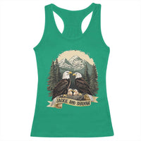 Funny Jackie And Shadow Eagle Family Matching Racerback Tank Top Eagle Lover - Wonder Print Shop