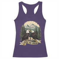 Funny Jackie And Shadow Eagle Family Matching Racerback Tank Top Eagle Lover - Wonder Print Shop
