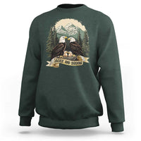 Funny Jackie And Shadow Eagle Family Matching Sweatshirt Eagle Lover - Wonder Print Shop