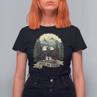 Funny Jackie And Shadow Eagle Family Matching T Shirt For Women Eagle Lover - Wonder Print Shop