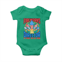 Funny Fireworks Director Baby Onesie If I Run We All Run 4th Of July Rocket American Flag - Wonder Print Shop
