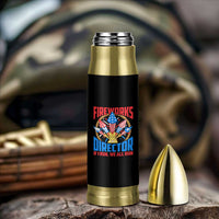 Funny Fireworks Director Bullet Tumbler If I Run We All Run 4th Of July Rocket American Flag - Wonder Print Shop