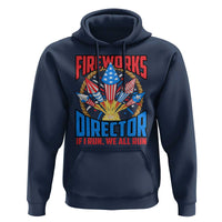 Funny Fireworks Director Hoodie If I Run We All Run 4th Of July Rocket American Flag - Wonder Print Shop