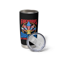Funny Fireworks Director Tumbler Cup If I Run We All Run 4th Of July Rocket American Flag - Wonder Print Shop