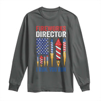 Funny Fireworks Director I Run You Run Long Sleeve Shirt 4th Of July American Flag - Wonder Print Shop