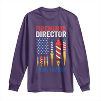 Funny Fireworks Director I Run You Run Long Sleeve Shirt 4th Of July American Flag - Wonder Print Shop