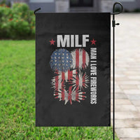 Funny MILF Man I Love Fireworks Garden Flag American Patriotic July 4th US Flag - Wonder Print Shop