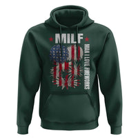Funny MILF Man I Love Fireworks Hoodie American Patriotic July 4th US Flag - Wonder Print Shop