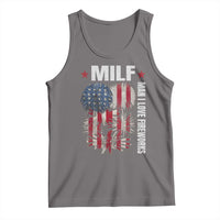 Funny MILF Man I Love Fireworks Tank Top American Patriotic July 4th US Flag - Wonder Print Shop