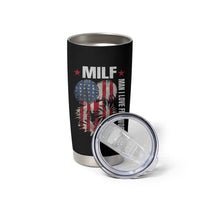 Funny MILF Man I Love Fireworks Tumbler Cup American Patriotic July 4th US Flag - Wonder Print Shop