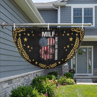 Funny MILF Man I Love Fireworks Patriotic Fan Flag American July 4th US Flag