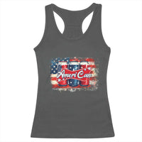 Funny AmeriCan Beer 4th of July Drinking Racerback Tank Top American Flag USA Beer Can - Wonder Print Shop