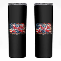 Funny AmeriCan Beer 4th of July Drinking Skinny Tumbler American Flag USA Beer Can - Wonder Print Shop