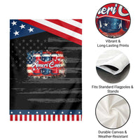 Funny AmeriCan Beer 4th of July Drinking Garden Flag American Flag USA Beer Can
