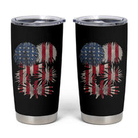 Funny American Fireworks Patriotic July 4th US Flag Tumbler Cup - Wonder Print Shop