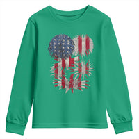 Funny American Fireworks Patriotic July 4th US Flag Youth Sweatshirt - Wonder Print Shop