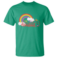 Teacher Assistant T Shirt Back To School Rainbow Apple Cloud - Wonder Print Shop