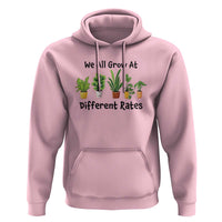 Special Education Teacher Hoodie We All Grow At Different Rates Plants - Wonder Print Shop