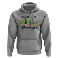 Special Education Teacher Hoodie We All Grow At Different Rates Plants - Wonder Print Shop