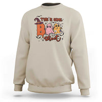 Funny This Is Some Boo Sheet Sweatshirt Halloween Ghost Witch Hat - Wonder Print Shop