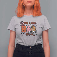 Funny This Is Some Boo Sheet T Shirt For Women Halloween Ghost Witch Hat - Wonder Print Shop