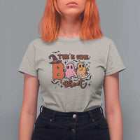 Funny This Is Some Boo Sheet T Shirt For Women Halloween Ghost Witch Hat - Wonder Print Shop