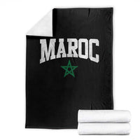 Morocco Maroc Pride Throw Blanket Moroccan Heritage Vintage Green Star