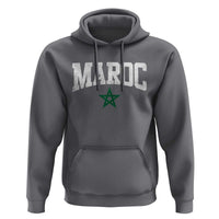 Morocco Maroc Pride Hoodie Moroccan Heritage Vintage Green Star