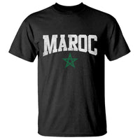 Morocco Maroc Pride T Shirt Moroccan Heritage Vintage Green Star