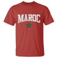 Morocco Maroc Pride T Shirt Moroccan Heritage Vintage Green Star