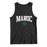 Morocco Maroc Pride Tank Top Moroccan Heritage Vintage Green Star
