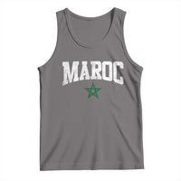 Morocco Maroc Pride Tank Top Moroccan Heritage Vintage Green Star